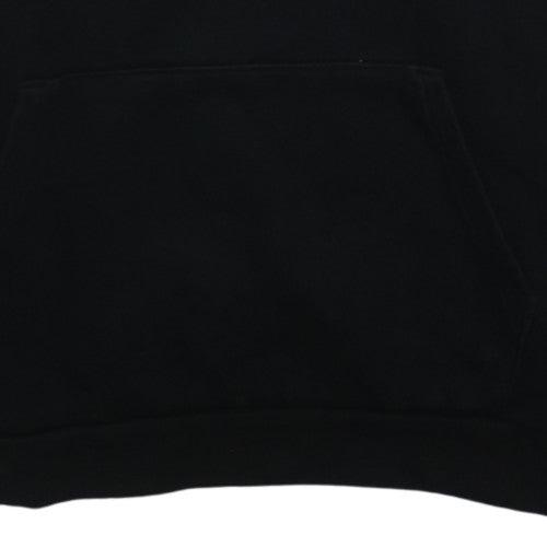 Puma Mens Black L Pullover Hoodie Sportswear Logo Hooded Sweatshirt