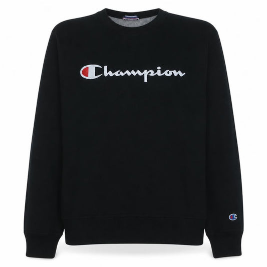Champion Men's Black M Pullover Sweatshirt Logo Fleece