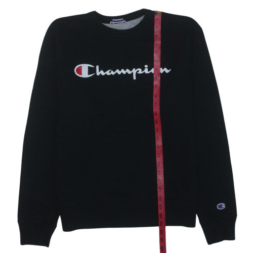 Champion Men's Black M Pullover Sweatshirt Logo Fleece