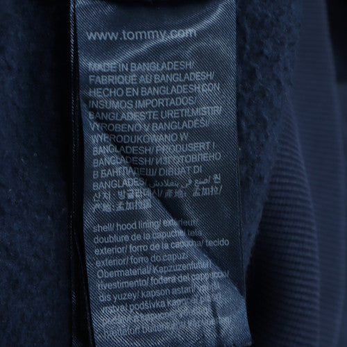 Tommy Jeans Men Blue Full Zip Hoodie L Classic Fleece