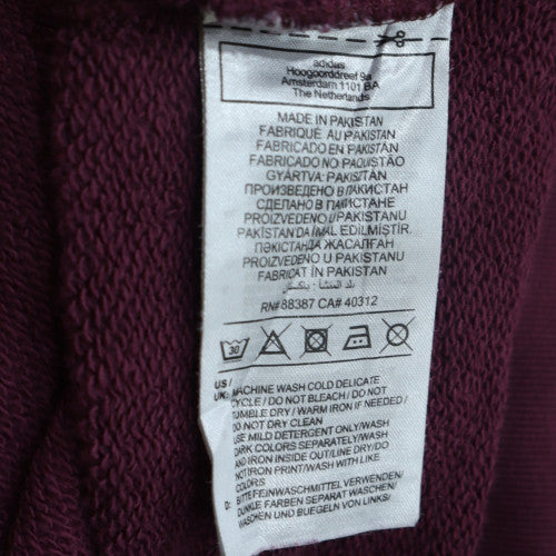 Adidas Men's Brown Pullover Hoodie M Regular Fit Sports Fleece