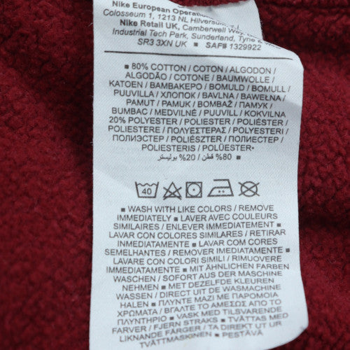 Nike Mens Red Crew Neck Pullover Sweatshirt Small
