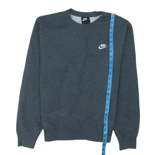 Nike Men's Grey Crew Neck Pullover Sweatshirt Size S