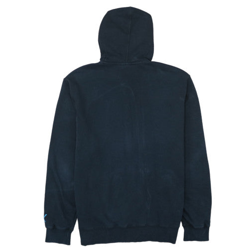 Puma Men's Black Full Zip Hoodie Size M with Blue Lining
