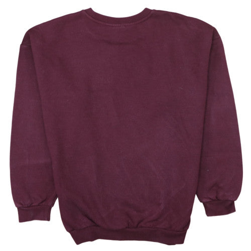 Adidas Womens Burgundy Crew Neck Sweatshirt Size UK 8