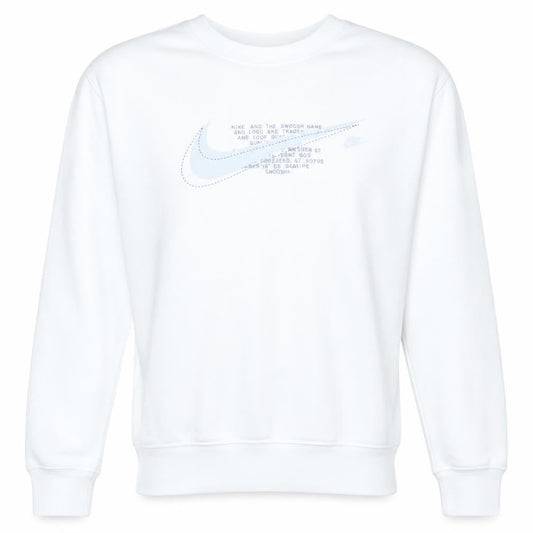 Nike Men's White Crew Neck Graphic Print Sweatshirt M