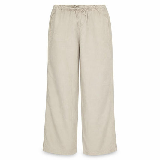 Marlboro Womens Beige Chino Elastic Waist Trousers Size 30