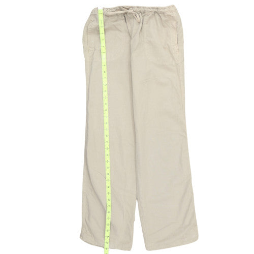 Marlboro Womens Beige Chino Elastic Waist Trousers Size 30