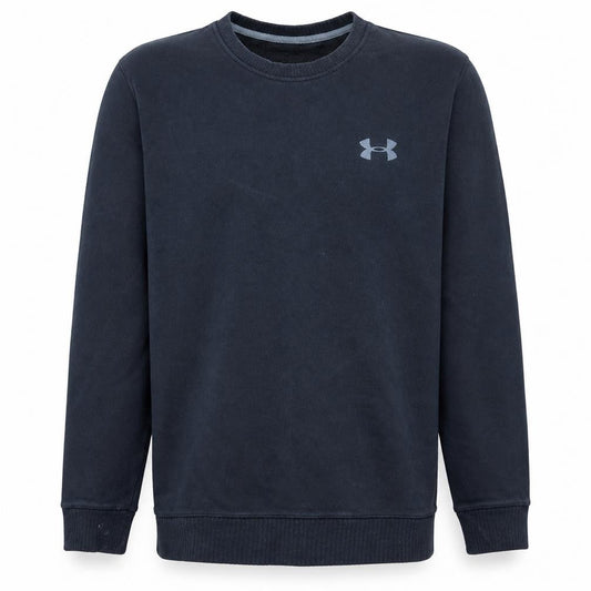 Under Armour Men's Black Medium Pullover Sweatshirt Crew Neck Fleece