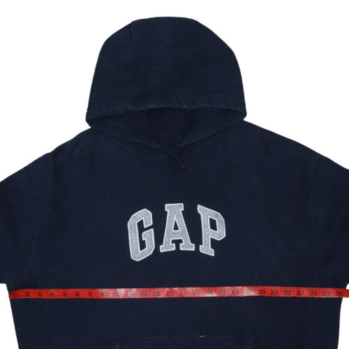 GAP Womens Navy Blue Pullover Hoodie XL Hooded Logo Sweatshirt