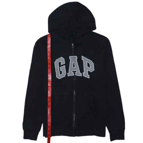 GAP Womens Black Full Zip Hoodie M Hooded Sweatshirt