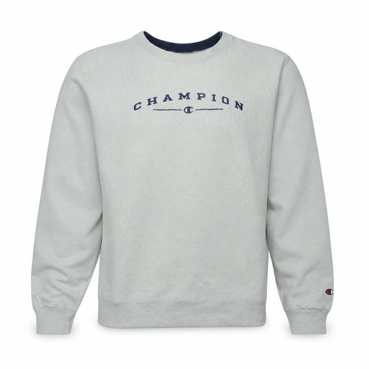 Champion Mens Beige XL Crew Neck Embroidered Logo Sweatshirt
