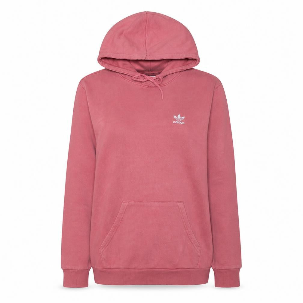 Adidas Womens Pink XS Pullover Hoodie With Logo Detail