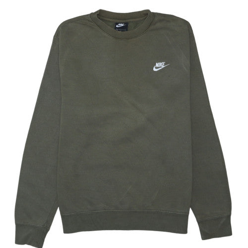 Nike Men's Green Crew Neck Pullover Sweatshirt Size M