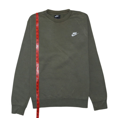 Nike Men's Green Crew Neck Pullover Sweatshirt Size M