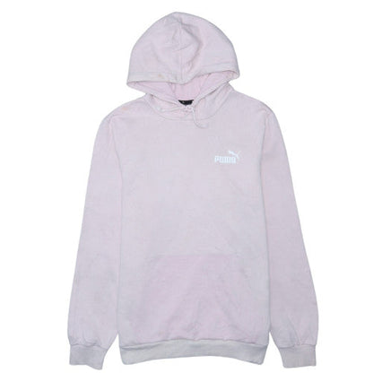 Additional front view of Puma women’s pink pullover hoodie medium cotton blend casual