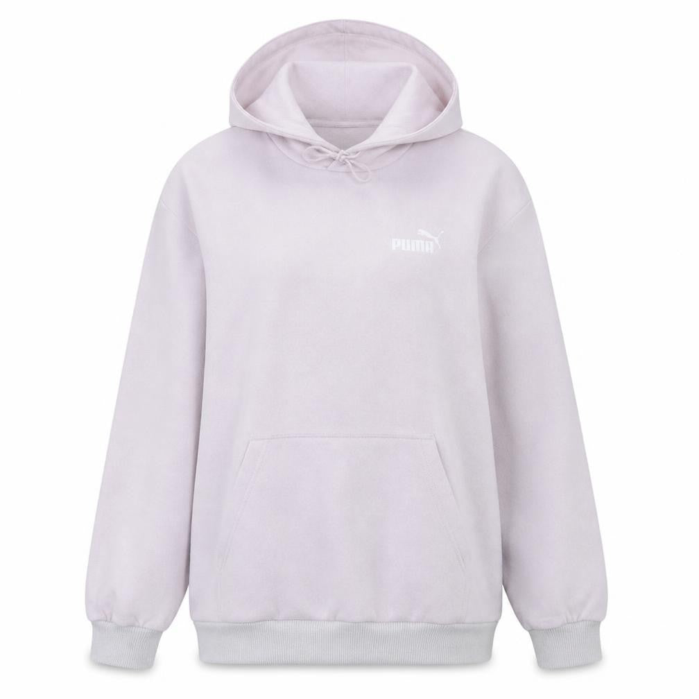 Puma Womens Pink Pullover Hoodie Medium Cotton Blend Casual
