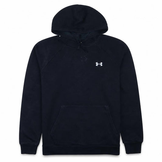 Under Armour Men's Black Pullover Hoodie Size M Relaxed Fit Fleece Sweatshirt
