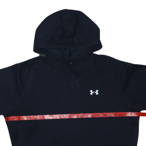 Under Armour Men's Black Pullover Hoodie Size M Relaxed Fit Fleece Sweatshirt