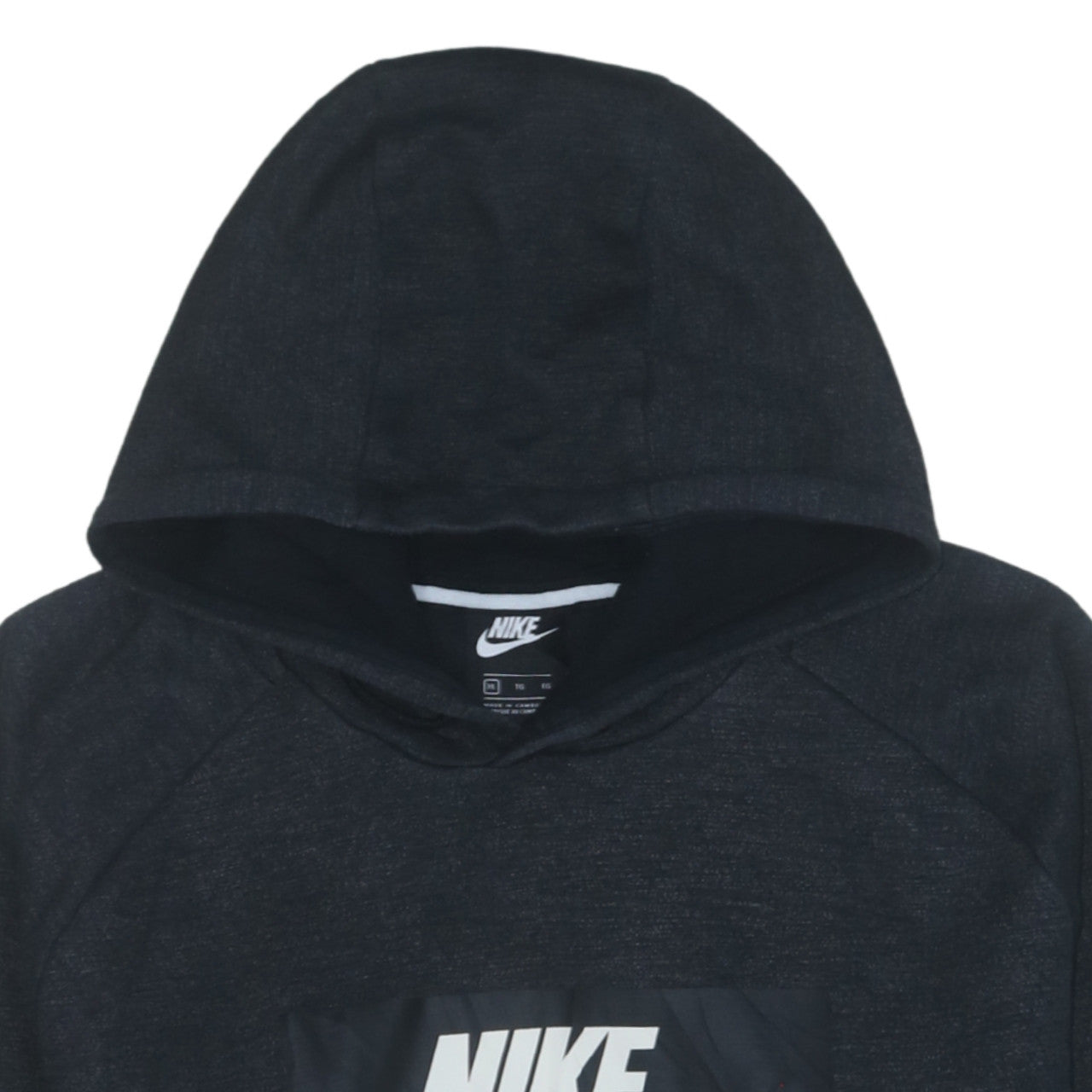 Nike Womens Black XL Pullover Hoodie Sweatshirt with Logo