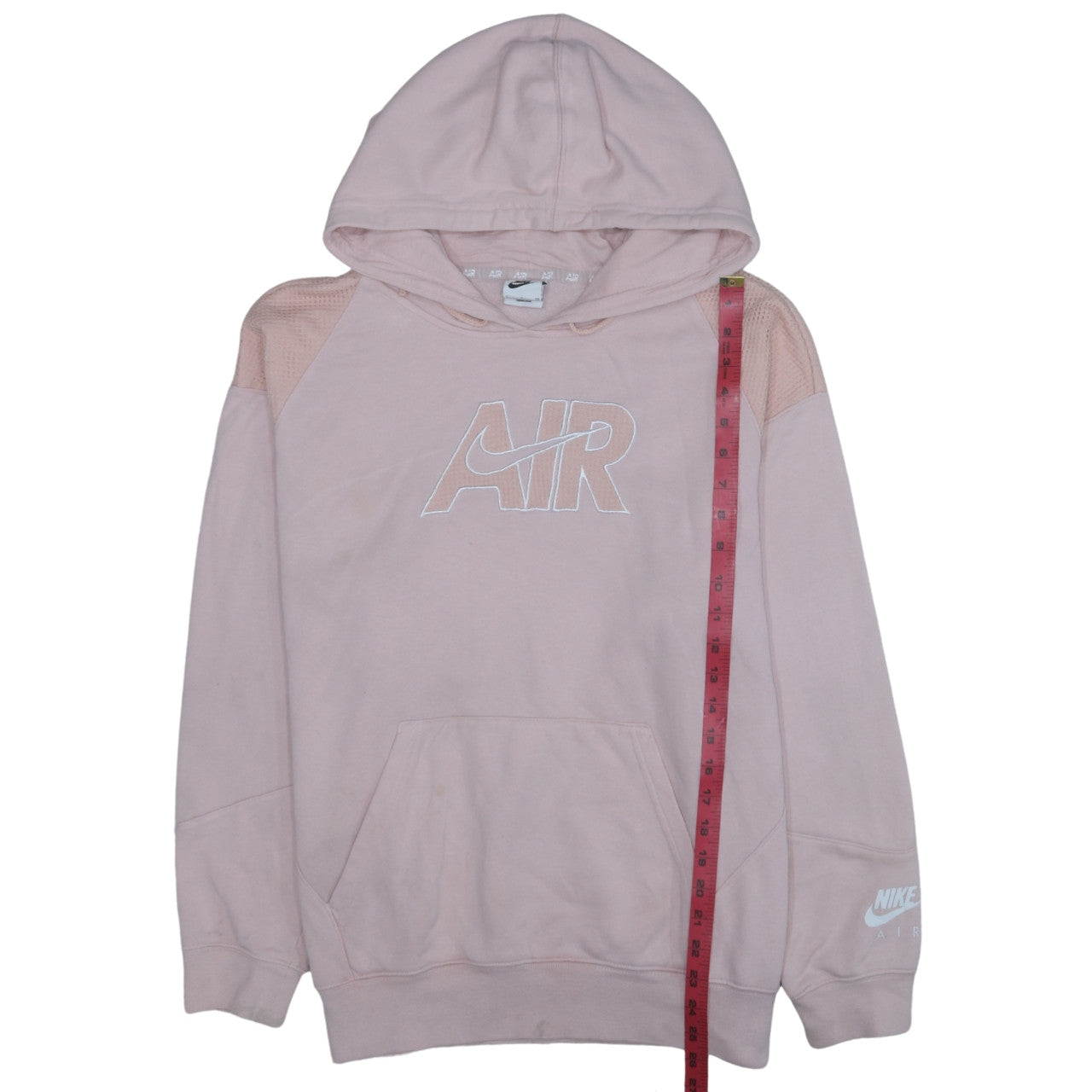 Nike Women’s Pink Pullover Hoodie Small AIR Logo Casual Hooded Sweatshirt