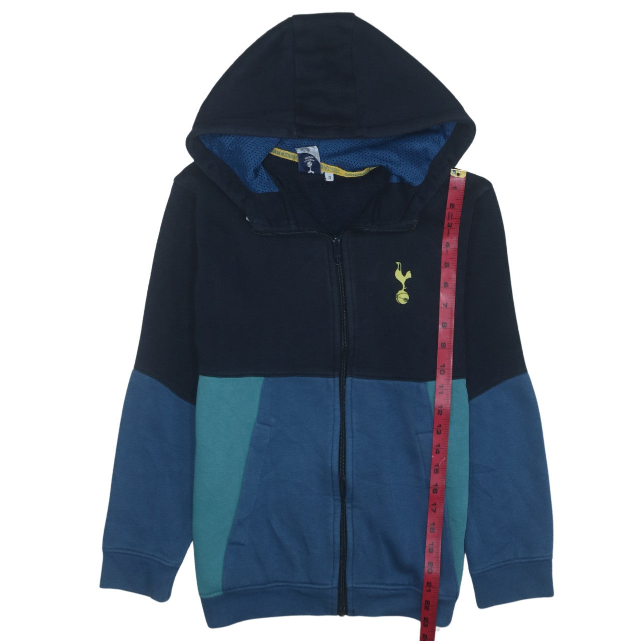 Tottenham Hotspur Boys Blue Full Zip Hoodie Size 13 Colourblock Official Merchandise
