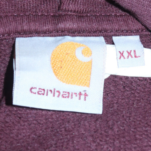 Carhartt Mens Brown 2XL Pullover Hoodie Work In Progress Graphic