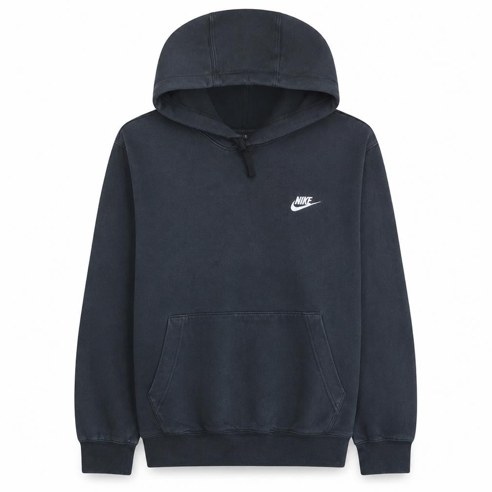 Nike Men's Black Pullover Hoodie Medium Logo Fleece Sweatshirt