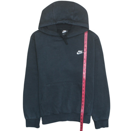Nike Men's Black Pullover Hoodie Medium Logo Fleece Sweatshirt