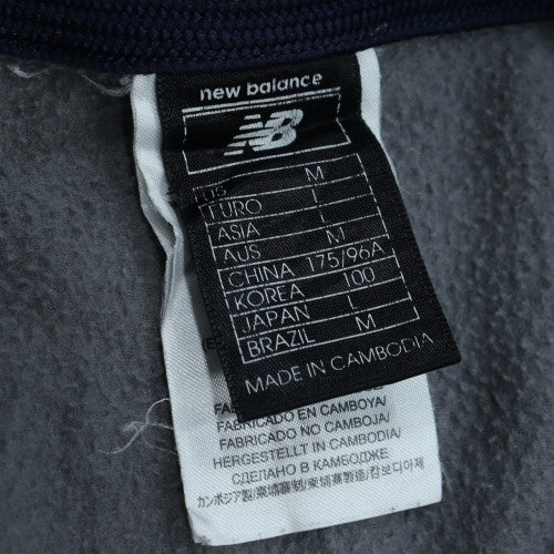 New Balance Men's Grey M Fleece Full Zip Sports Jacket