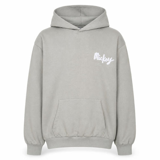 Front view of ASOS Disney Men's Beige Mickey Hoodie, size S, Pullover Fleece
