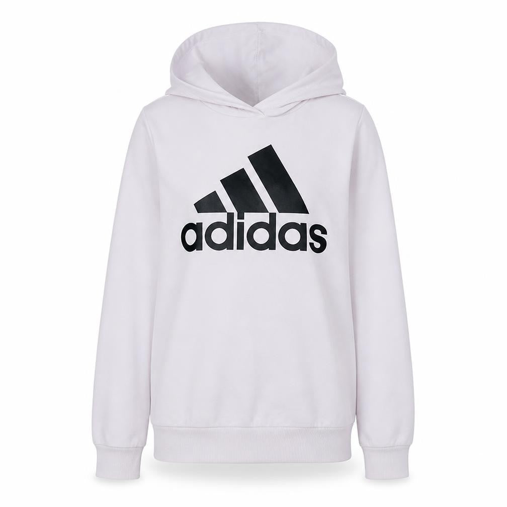 Adidas Womens Light Pink Pullover Hoodie Size L Cotton Blend