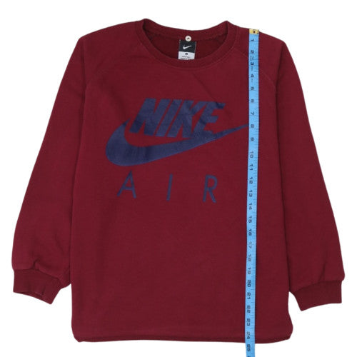 Nike Women’s Burgundy Cotton Crew Neck Pullover Sweatshirt L