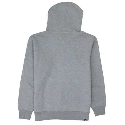 DC Men’s Grey XL Pullover Hoodie with Purple Logo Graphic Print