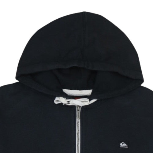 Quiksilver Men's Black XL Full Zip Hoodie Fleece Jacket