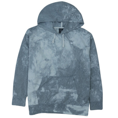 Nike Men's Grey Dri-Fit Pullover Hoodie Size M Tie Dye Sportswear
