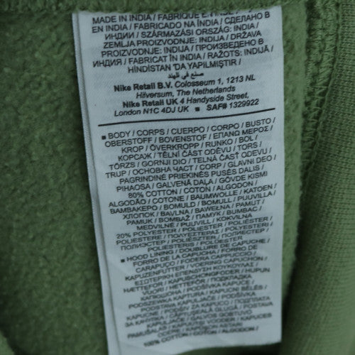 Nike Men's Green Pullover Hoodie Size S Regular Fit Fleece