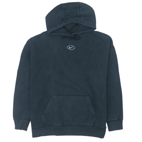 Nike Mens Black Pullover Hoodie M Classic Logo Design