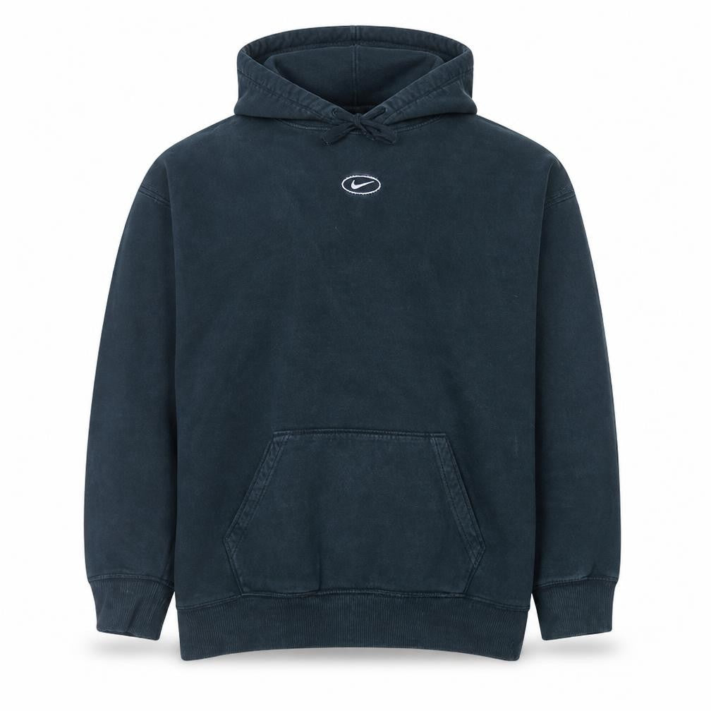 Nike Mens Black Pullover Hoodie M Classic Logo Design