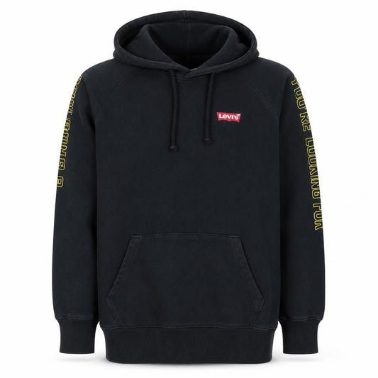 Levi's Men's Black Hoodie M Pullover Graphic Print Movie Logo