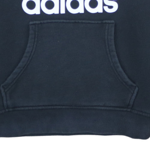 Adidas Men's Black Pullover Hoodie L Sports Fleece Logo