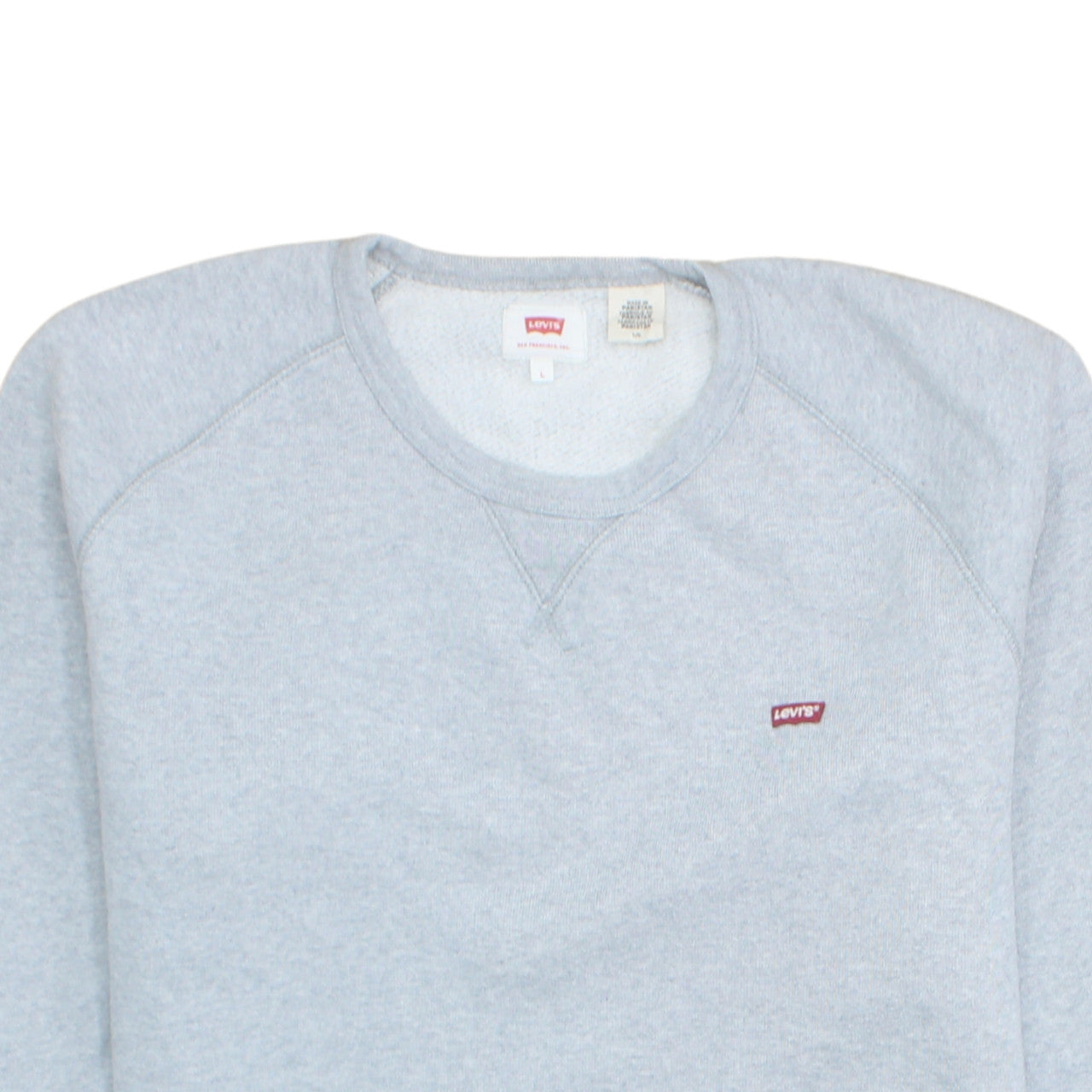 Levi's Men's Grey Crew Neck Pullover Sweatshirt Size L