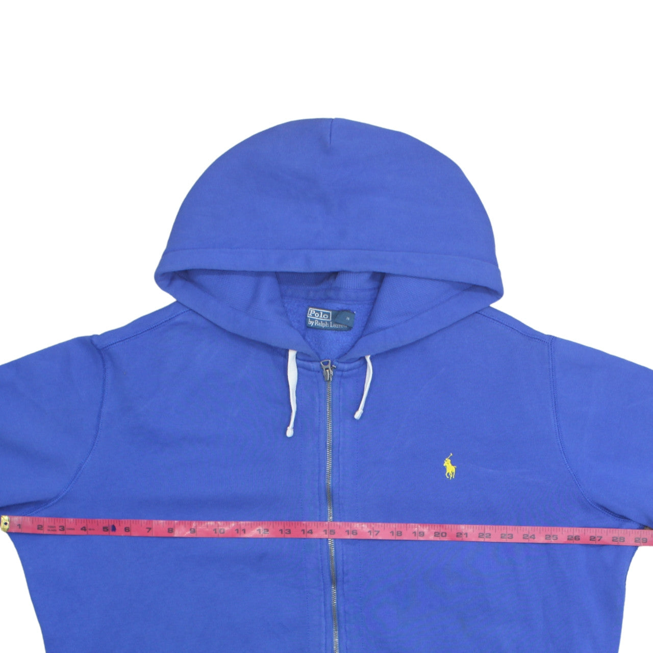 Polo Ralph Lauren Men's Blue Full Zip Hoodie 2XL Cotton Blend