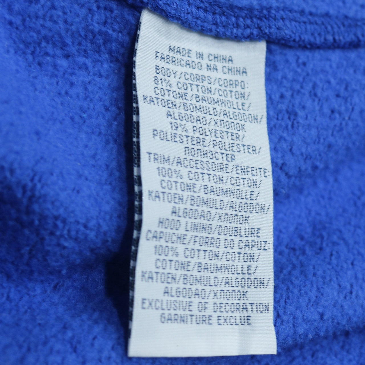 Polo Ralph Lauren Men's Blue Full Zip Hoodie 2XL Cotton Blend