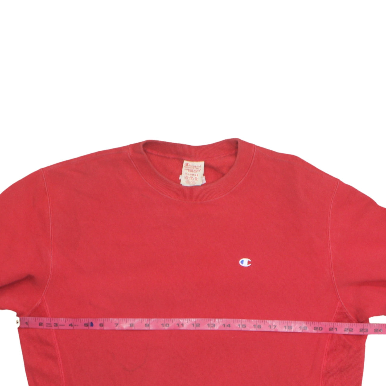 Champion Men's Red XL Reverse Weave Crew Neck Sweatshirt