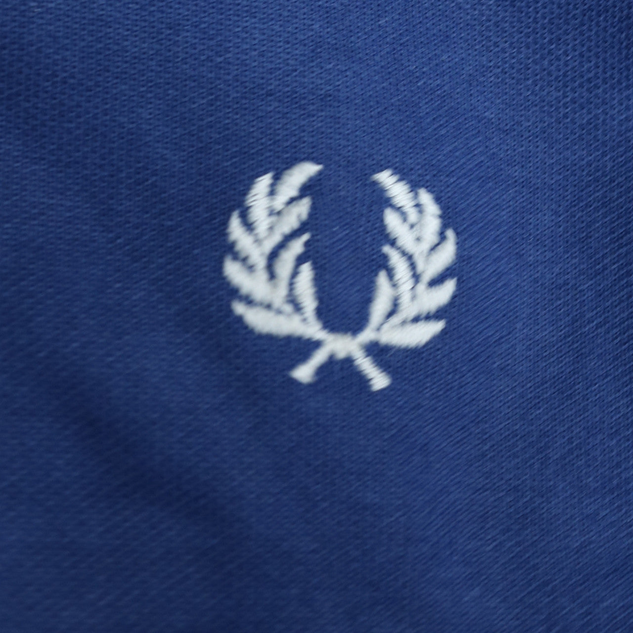 Fred Perry Men's Blue 1/4 Zip Sweatshirt XL Cotton Blend