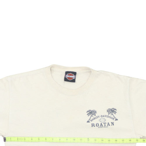 Harley-Davidson Men Beige Roatan Honduras Graphic T-Shirt M