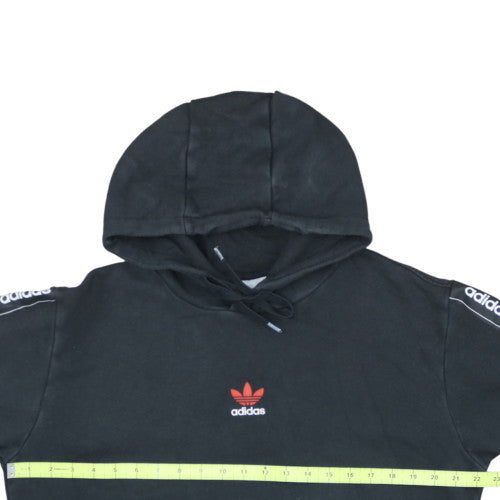Adidas Mens Black M Pullover Hoodie with Logo Print