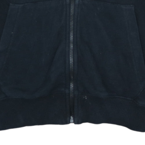 Tommy Jeans Men's Black Full Zip Hoodie L Logo Classic Style