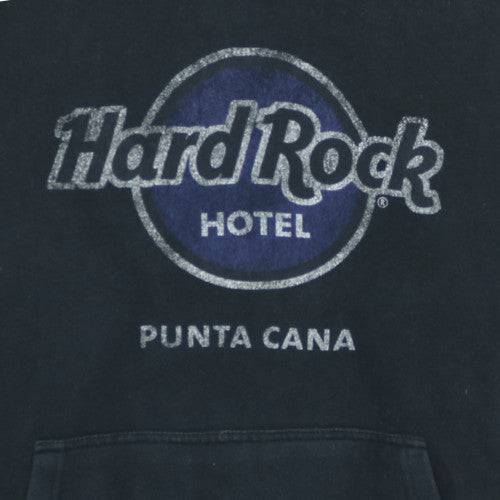 Hard Rock Hotel Punta Cana Black Men's Large Pullover Hoodie